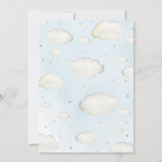 Giraffe Baby shower Uitnodiging (Achterkant)