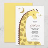 Giraffe Baby shower Uitnodiging (Voorkant / Achterkant)