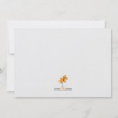 Giraffe Baby shower Uitnodiging (Achterkant)