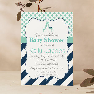 Giraffe Baby shower Uitnodiging