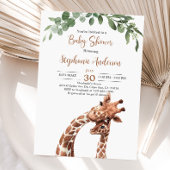 Giraffe Baby shower Uitnodiging