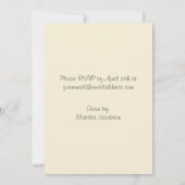 Giraffe Baby Shower-uitnodigingen Kaart (Achterkant)