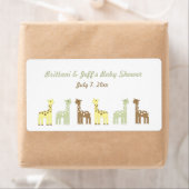 Giraffe Baby shower Waterfles of Favorietenetiket Etiket (Insitu)