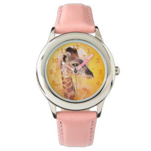 Giraffe Baby toen we JONG WAREN Horloge