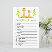 Giraffe Baby woord door elkaar spel (Staand voorkant)