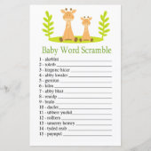 Giraffe Baby word scramble game (Voorkant)
