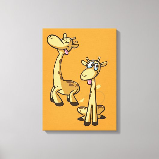 GIRAFFE BABY'S CANVAS AFDRUK (Voorkant)
