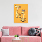 GIRAFFE BABY'S CANVAS AFDRUK (Insitu (Woonkamer))