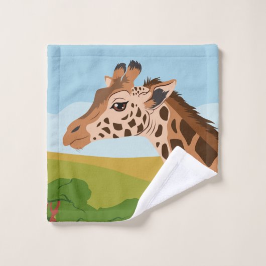 Giraffe Bad Handdoek (Wasdoekje)