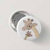 Giraffe badge ronde button 3,2 cm (Voorkant /achterkant)