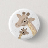 Giraffe badge ronde button 3,2 cm (Voorkant)