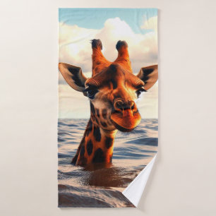 Giraffe Badhanddoek