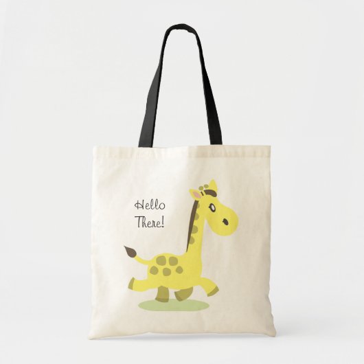 Giraffe Bag, Hallo. Tote Bag (Voorkant)