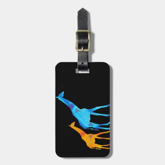 Giraffe Bagagelabel (Voorkant verticaal)