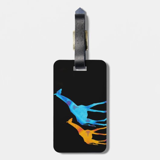 Giraffe Bagagelabel (Achterkant verticaal)