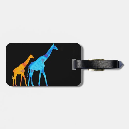 Giraffe Bagagelabel (Achterkant horizontaal)