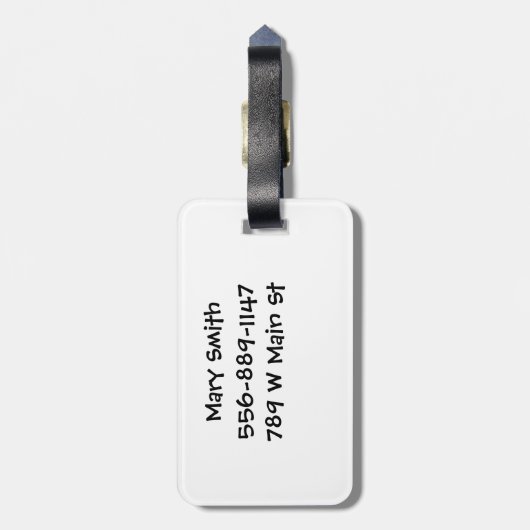 Giraffe Bagagelabel (Achterkant verticaal)