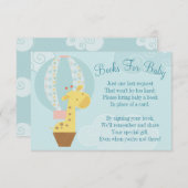Giraffe Ballon Baby shower Book Kaart brengt boek  (Voorkant / Achterkant)