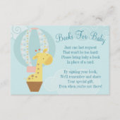 Giraffe Ballon Baby shower Book Kaart brengt boek  (Voorkant)