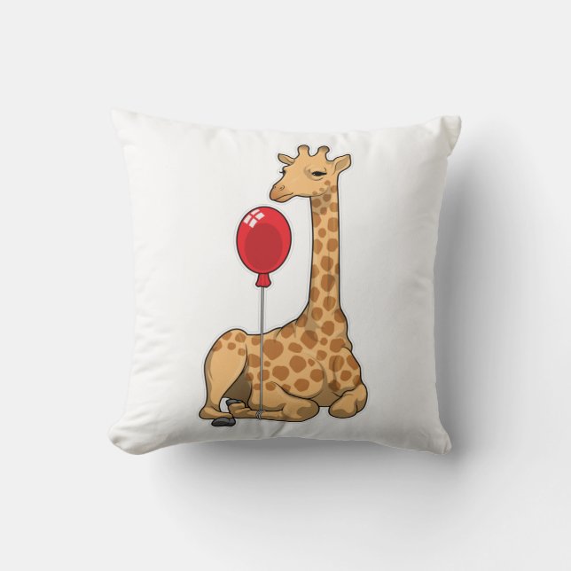 Giraffe ballon kussen (Voorkant)