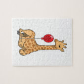 Giraffe ballon legpuzzel (Horizontaal)
