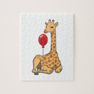 Giraffe ballon legpuzzel
