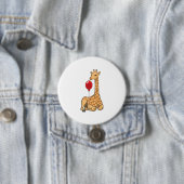 Giraffe ballon ronde button 7,6 cm (In situ)