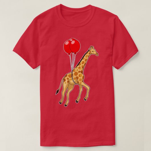 Giraffe ballon t-shirt (Design voorkant)