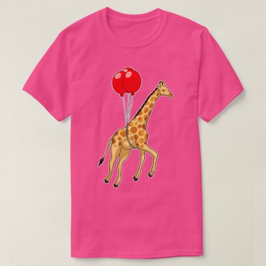 Giraffe ballon t-shirt (Design voorkant)