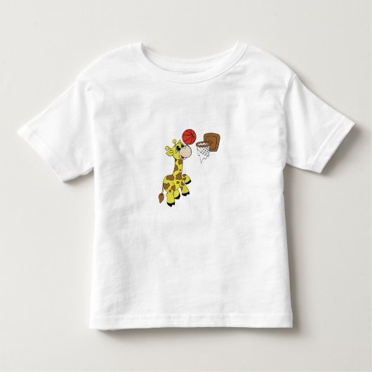 Giraffe Basketball Kinder Shirts (Voorkant)