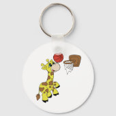 Giraffe Basketball Sleutelhanger (Voorkant)