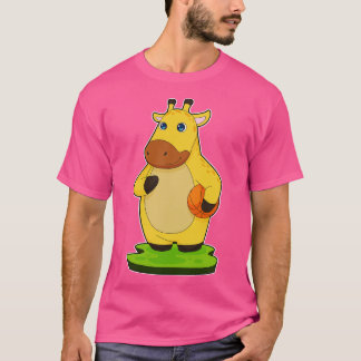 Giraffe Basketbalspeler Basketbal T-shirt