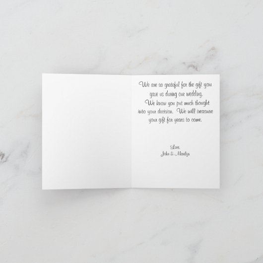 Giraffe Bedankbrief Bedankkaart (Binnen)