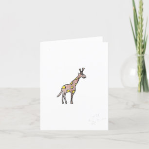 Giraffe Bedankkaart
