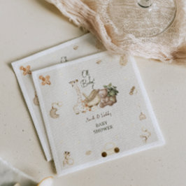 Giraffe & Beer kwekerij Bohemian Toys Baby shower Servet