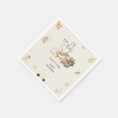 Giraffe & Beer kwekerij Bohemian Toys Baby shower Servet (Hoek)