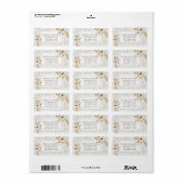 Giraffe Beige Waterverf Baby shower Etiket (Full Sheet)