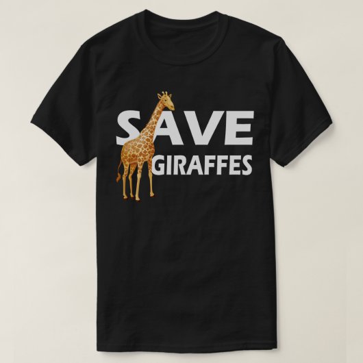Giraffe Bespaar Giraffes 1 T-shirt (Design voorkant)