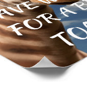 Giraffe, bespaar wild voor een betere toekomst poster (Hoek)