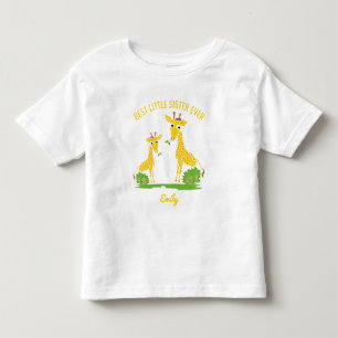 Giraffe Beste Kleine Zus Ever Meisjes Persoonlijk Kinder Shirts