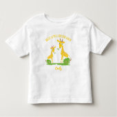 Giraffe Beste Zus Ooit Meisjes Persoonlijk Kinder Shirts (Voorkant)