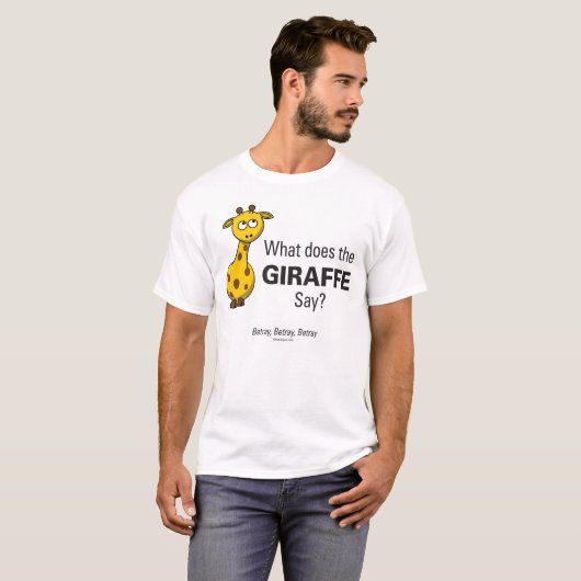 Giraffe Betray Mannen Basic T-Shirt (Voorkant volledig)