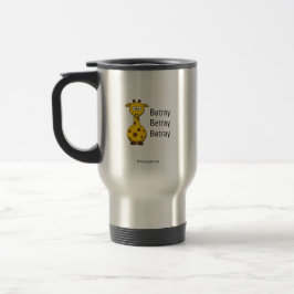 Giraffe Betray Travel Mug Reisbeker