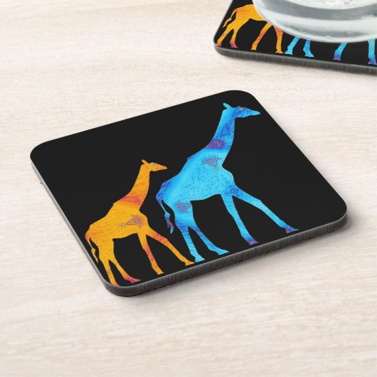 Giraffe Beverage Coaster Bier Onderzetter (Linkerzijde)