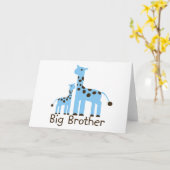 Giraffe Big Brother Kaart (Gele Bloem)