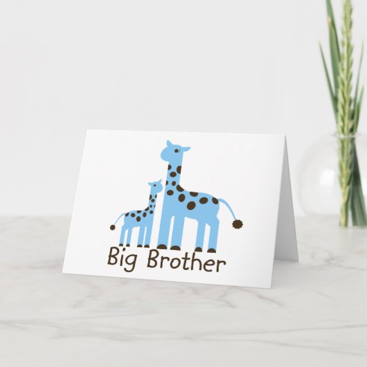 Giraffe Big Brother Kaart (Voorkant)