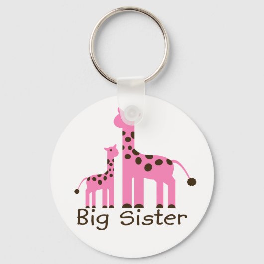Giraffe Big Sister Sleutelhanger (Voorkant)