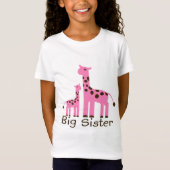 Giraffe Big Sister T-shirt (Voorkant)