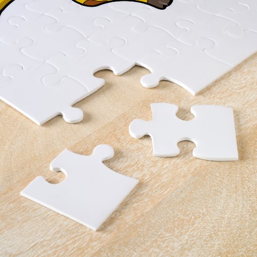 Giraffe bij Basketball met Basketball-hoepel Legpuzzel (Zijkant)