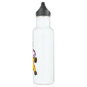 Giraffe bij fitness met zwenkring waterfles  (Rechts)